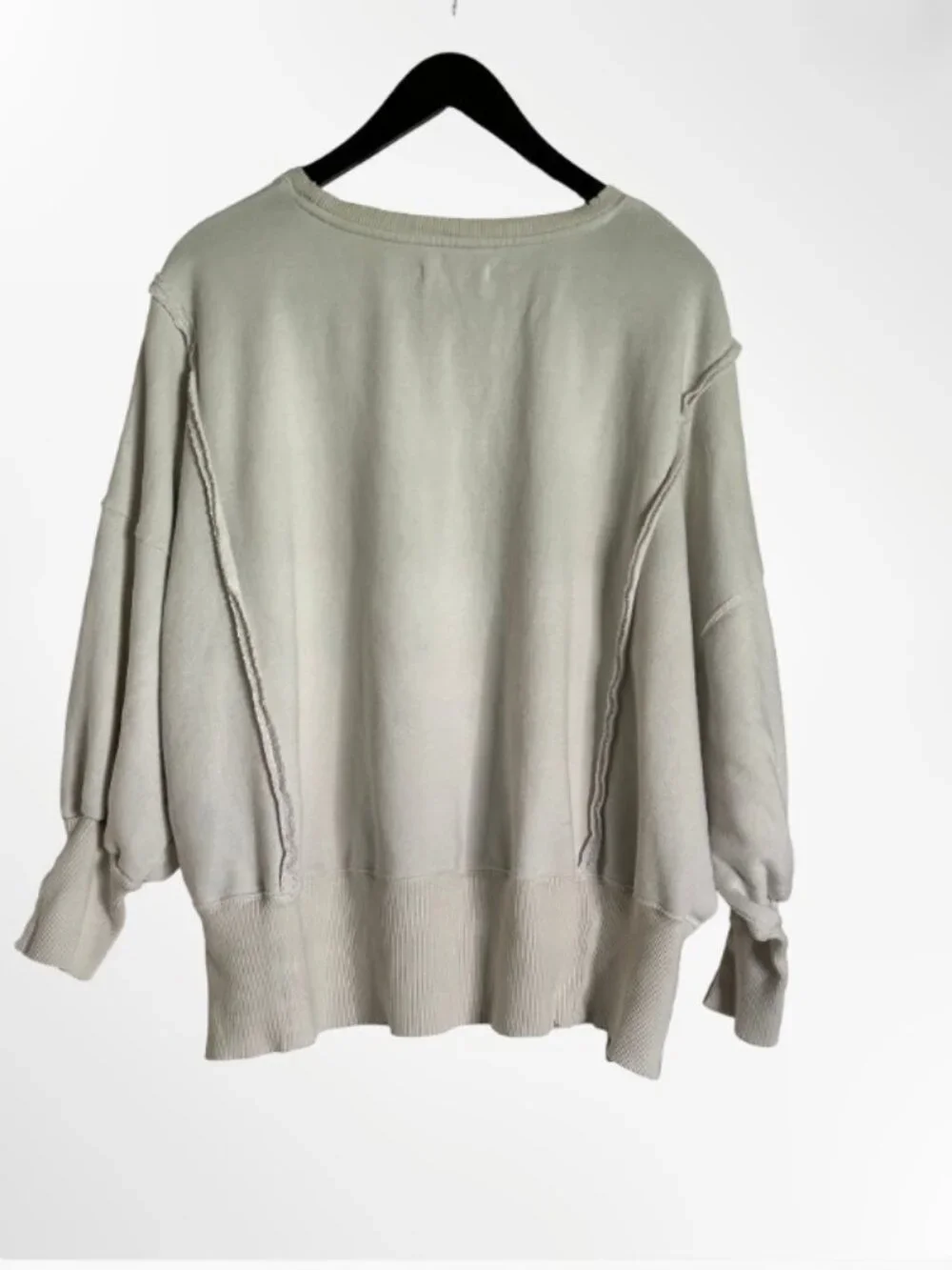 NWOT Free People We The Free Camden Sweatshirt Cream XS Slouchy